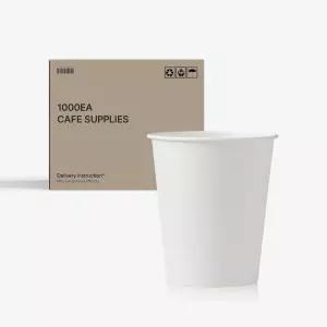 종이컵 10온스 테이크아웃컵 무지 일회용 1000개