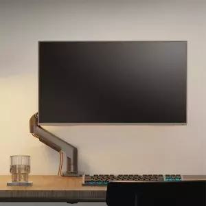 노스바유 NB F80 싱글 모니터암 거치대 매트차콜