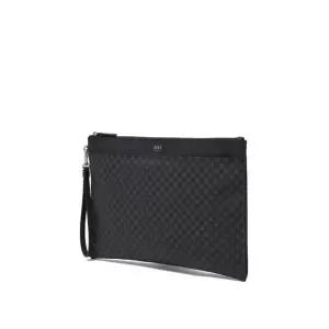 [롯데백화점]닥스 액세서리 [LOUIS BRIDGE]블랙 가죽 DD로고 패턴 라지 클러치백 DBBA2F466BK