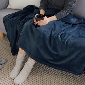 더자리 극세사 담요, 소형, 시크네이비 , 2개