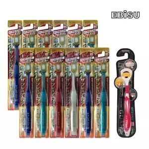 에비스칫솔 더프리미엄케어 7열 12개 + 글란츠 혀클리너 1개