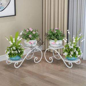 인테리어화분받침대 꽃 엔틱 거실 화분진열대 실내 거치대 식물 정리대 플렌트 베란다선반