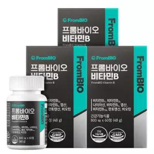 프롬바이오 비타민B 200 60정x3병/6개월 비오틴 엽산
