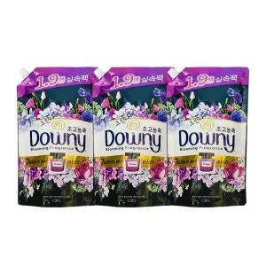 다우니 생화향기 고농축 섬유유연제 미스티크 리필 1.35L x3개