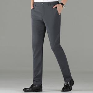 남성캐주얼냉감바지 여름슬랙스 9부 정장바지 스판 그레이 블랙 2종