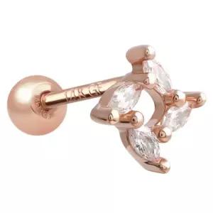 14K 골드필드핀 윈드밀 여성 데일리 패션 심플 피어싱