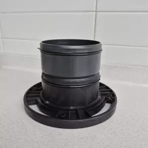 국산 장정심 긴정심 양변기 바닥 부품 교체 수리 후렌지 100mm