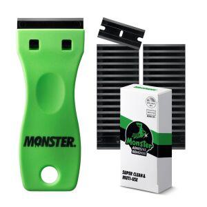 몬스터 교체형 멀티 스크래퍼 1개+리필날 30개 세트 인덕션청소 스티커제거 헤라 끌칼