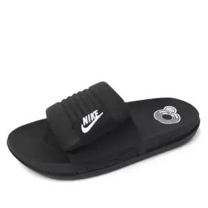 오프코트 어드저스트 찍찍이 남자 여자 회사 사무실 발편한 스포츠 슬리퍼 실내화 블랙 DV1033-002