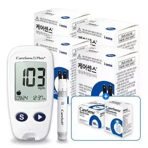 화메디 [아이센스] 케어센스2 플러스 혈당측정기+시험지 210매+채혈침 210개+알콜솜 200매