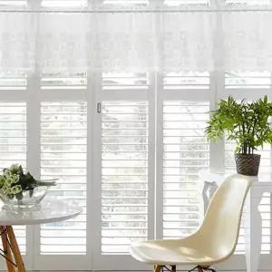 [텐바이텐]다하임 슈가 체스 화이트 바란스 주방커튼 K55 250x28+커튼봉