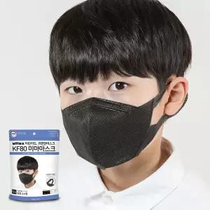 미마 보건용마스크 소소형 검정 30개입(KF80)