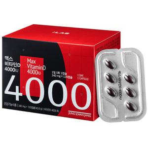 정관장 맥스 비타민D 4000IU 40.8g 120정 1개