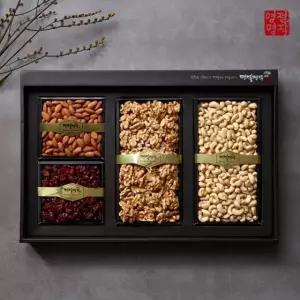 [명절명작]견과 선물세트 특선 4호[호두250g+볶음아몬드160g+캐슈넛350g+건크랜베리150g]