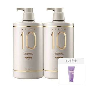 미쟝센 살롱10, 극손상용 에센스팩, 990ml, 2개 + 증정 ( 프로페셔널 시카 프로틴 트리트먼트, 70ml, 1개)
