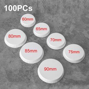 일회용 종이 컵 뚜껑 마시는 유리 차 텀블러 호텔 100PCs