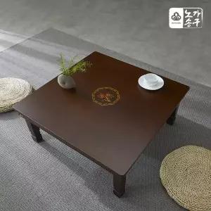 [노송가구] 모란 호두꽃상감 800 정사각 밥상 교자상 제사상