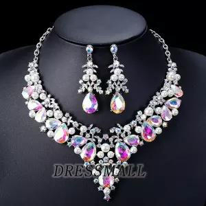 [드레스몰] 키리브 세트 목걸이 귀걸이 잡화 무대용 공연 댄스 악세사리 드레스몰