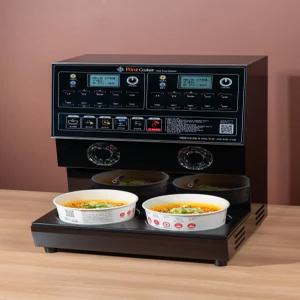 [은박용기 1줄 제공] 포인트쿠커 라면조리기 (PTH-2000 블랙) 멀티 2구 즉석 라면조리기