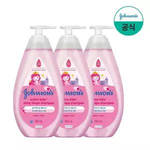 [존슨즈베이비/공식] 샤이니(공주) 샴푸 500ml x3 외 유아바디케어 모음전(로션,워시,오일 외)