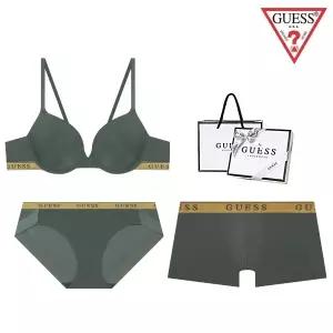 [롯데백화점]게스 [선물포장] 골드밴드 커플속옷세트 BRBPDR741DGR