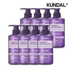 [쿤달]쿤달 허니 앤 마카다미아 단백질 트리트먼트 아카시아모링가 500ml x8개