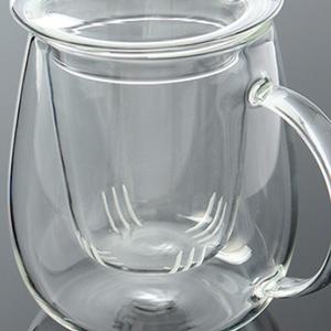 거름망 찻잔 차우리는컵 녹차컵 유리 머그잔