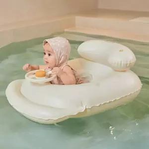 그늘막 자동차 보행기튜브 아기 유아 감성 쿠션 핸들 물놀이 튜브