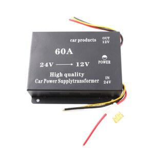고전력 버스 전압 다운 장치 공급 자동 어댑터 보호 24V 60A 전원 감속기 컨버터 N0HF 스텝 메모리 12V