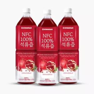[롯데백화점]황토농원 [참앤들황토농원] NFC 100 착즙 석류/ABC/타트체리주스 (1L x 3병)