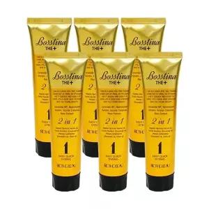 보스티나 시즌2 더 플러스 염색제 5호 내츄럴브라운X6/새치커버 셀프 흰머리 뿌리 염색약