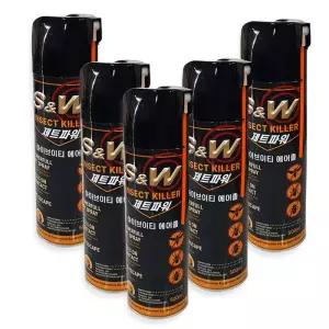 말벌퇴치 스프레이 제트파워 에어졸 500ml (5개) / 바퀴벌레 좀벌레 개미 살충제