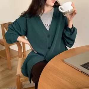 [제작] 초코우유 루즈핏 브이넥 가디건 83604 빅사이즈 여성의류