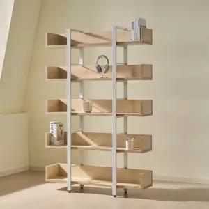 TS-15 철제 책장 5단 서재 1200 가림막책장