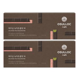 오설록 제주섬 녹차초콜릿바 120g, 2개
