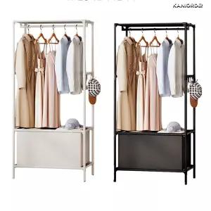 싱글 행거 자취 옷방 원룸 조립식 선반 드레스장 헹거 수납장