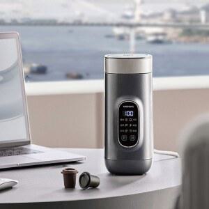 휴대용 전기 온수 난방 여행용 650ML 온도 220V 사무실 주전자 티팟 제어 보온병 미니 스마트