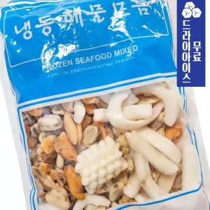 냉동 해물모듬믹스 600g 오징어 바지락살 새우살 홍합살 모음 해물믹스 간편 찌개재료 칼국수