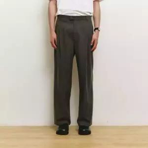 [택가 99,000]마인드브릿지 남성 [호이테]울블렌드와이드투턱슬랙스_2컬러