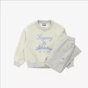 뉴발란스키즈(NB Kids) NBgC여아 부클포인트 기모 맨투맨 세트 NK9YF4804G(33)Oatmeal Melange