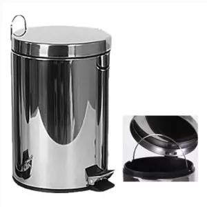 스덴 스탠 쓰레기통 SUS 사무실 개인 휴지통 밀폐 페달 카페 국민 화장실 업소용 8L