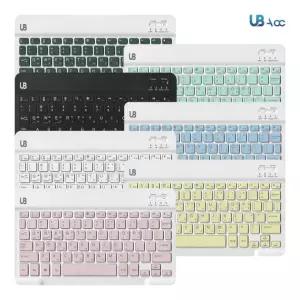 UB 울트라 슬림 BK1 블루투스 키보드 무선 휴대용 충전식 8인치 10인치 13인치 아이패드 갤럭시탭 노트북