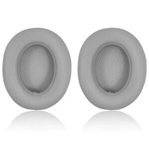 [미국배송] BEATS STUDIO 2 및 3 유선 무선 헤드폰 교체용 이어 패드 메모리 노이즈 차단 폼이 포함된 패드 쿠션 커버 부드러운 가죽-회색