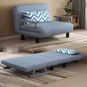 1인용 쇼파베드 침대형 쇼파 패브릭 리클라이너 소파 원룸 접이식