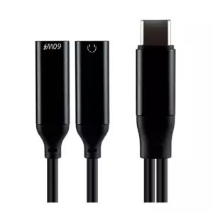 C타입 듀얼젠더 12cm 스마트폰 음악감상 고속충전 동시가능 통화 음악재생 일시정지 음향조절