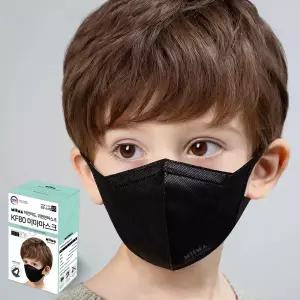 미라클하우스 미마 보건용마스크 소소형 검정 30개입KF80 714890