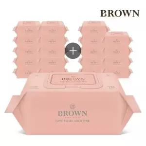 브라운물티슈 브라운 러브빌리프 골드 핑크 70매 캡형 20팩 아기물티슈 261257