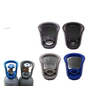 고압 가스 질소 보호캡 프로판 내화성 파란색 아르곤 보호 블루클램프직경39mm플라스틱핸들