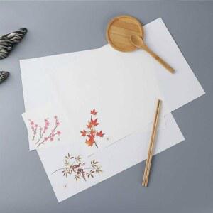 식탁 접시 패드 일식 횟집 플레이스 종이 일회용 위생패드 일식집 100매 종이패드