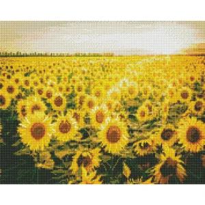 하모니아트 보석십자수 캔버스형 노을과 해바라기공예 키트 비즈 세트 액자 재료 인테리어
